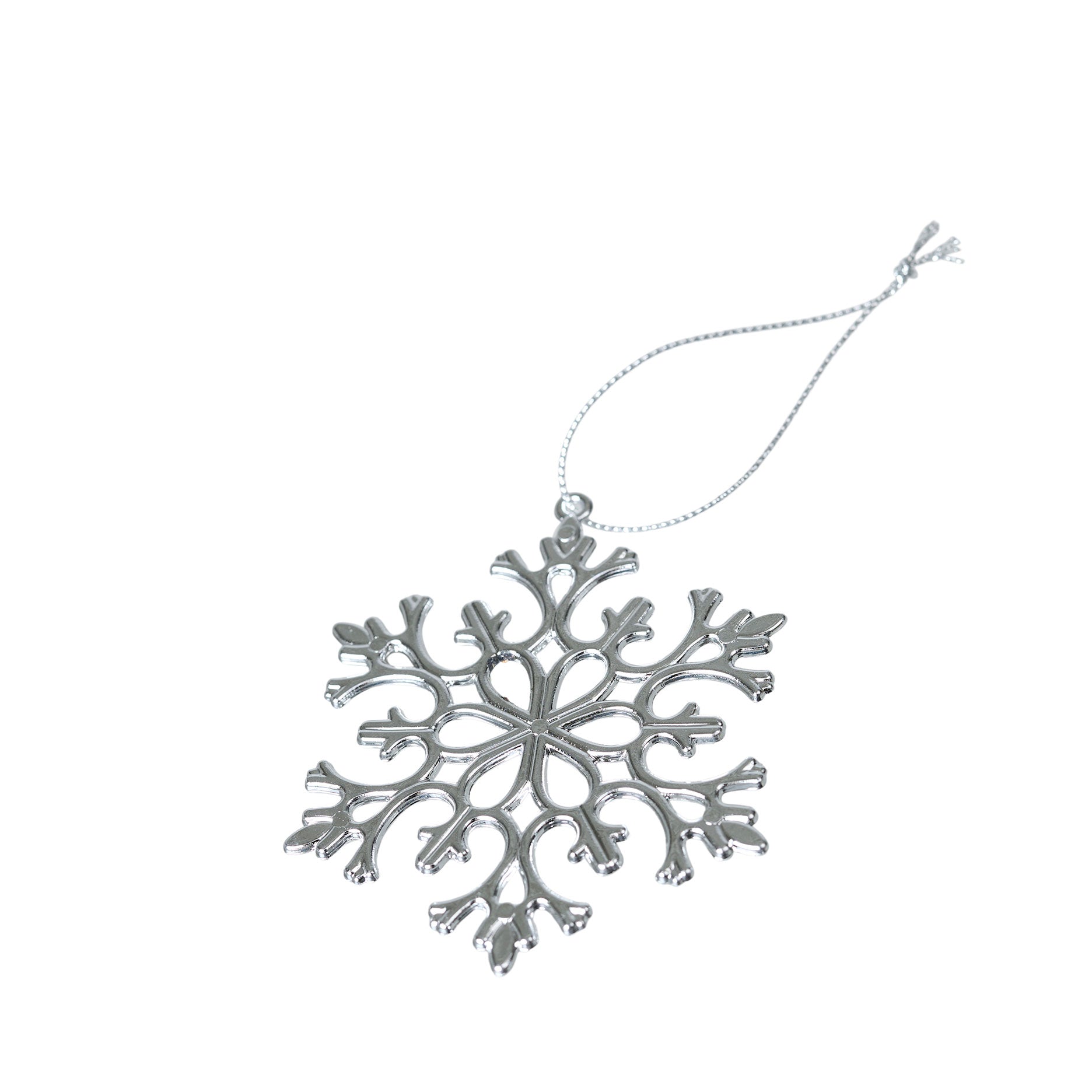 10 Stk. Schneeflocken Anhänger